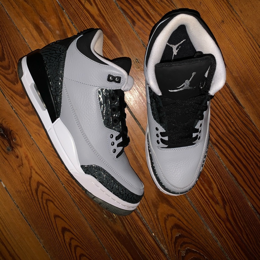 Jordan 3 Wolf Grey Size 8